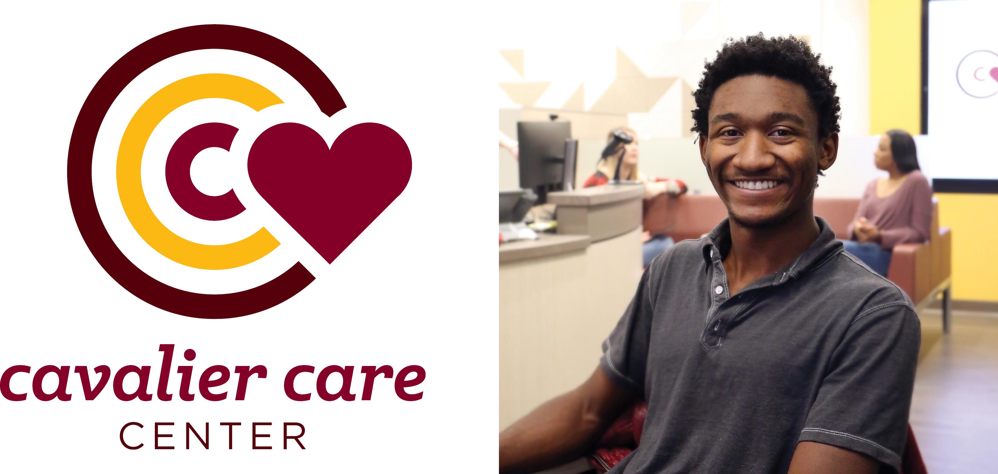 Cavalier Care Center Logo and Student